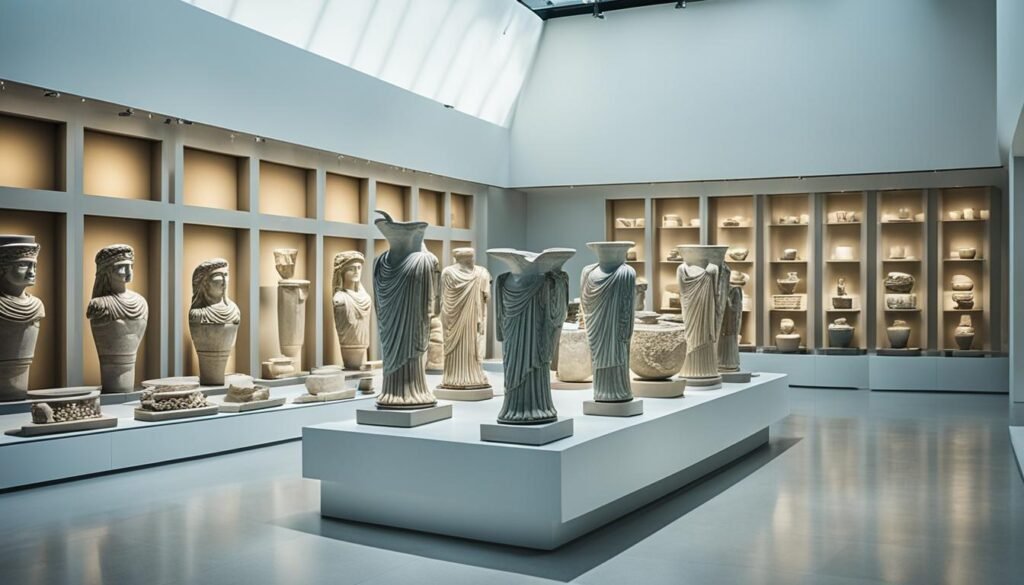 Ancient artifacts in the Acropolis Museum
