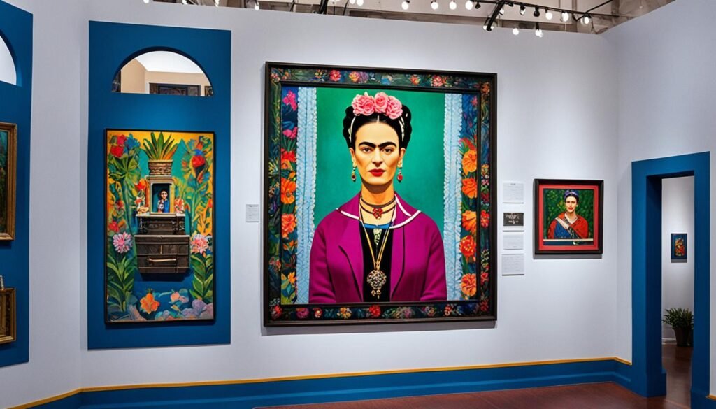 Frida Kahlo artwork at the Frida Kahlo Museum