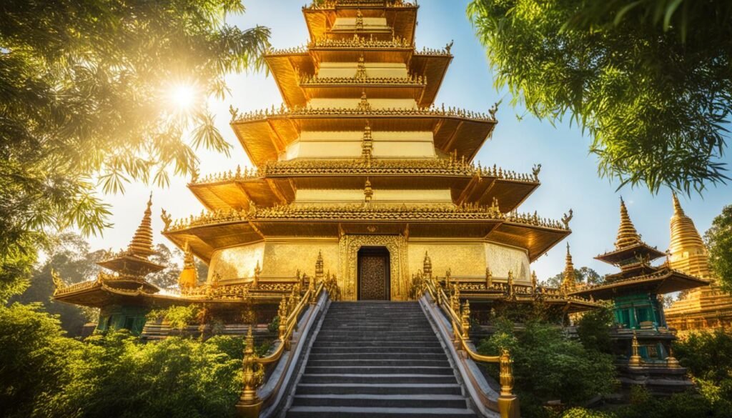 golden stupa shrine