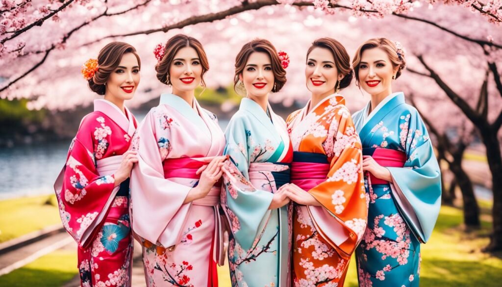traditional japanese kimonos
