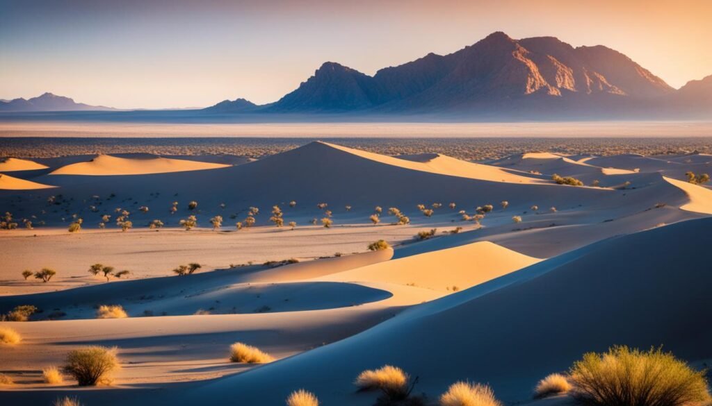 Dramatic desert landscapes