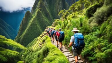 How can I arrange a trek to Machu Picchu along the Inca Trail?
