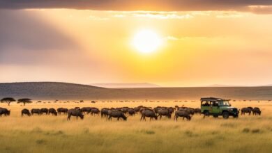 How can I book a safari tour in the Serengeti National Park?