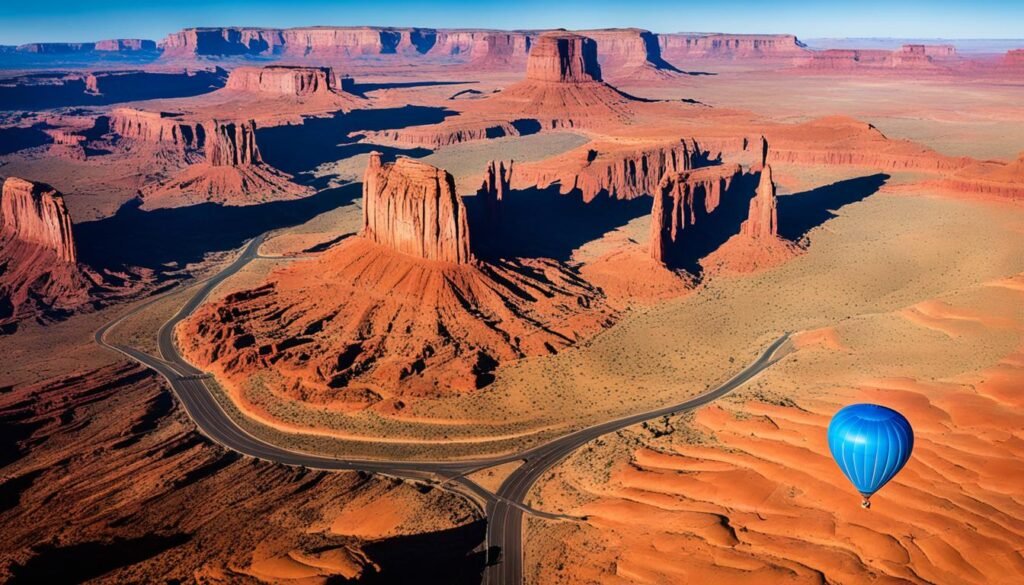 Monument Valley aerial view