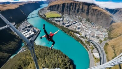 What are the top destinations for bungee jumping?