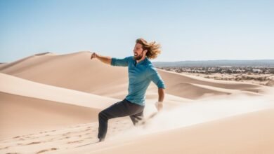 Where can I go for an exhilarating sandboarding experience?