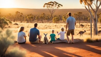 Where can families experience wildlife encounters in Australia?