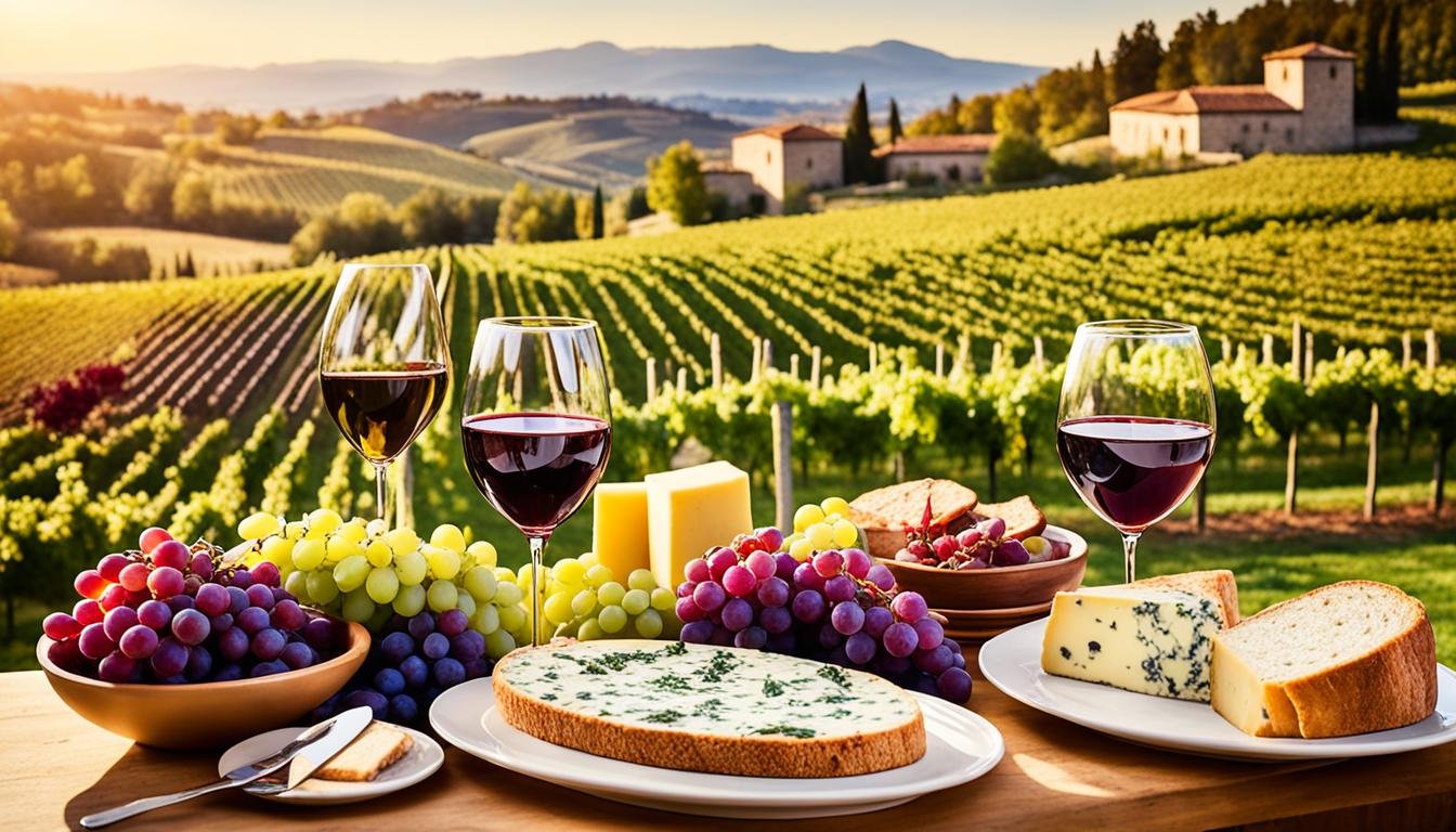 Which destinations are famous for their wine and food pairings?