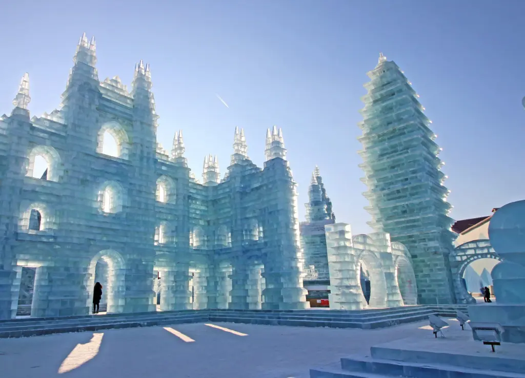 Ice sculptures at Harbin Ice Festival